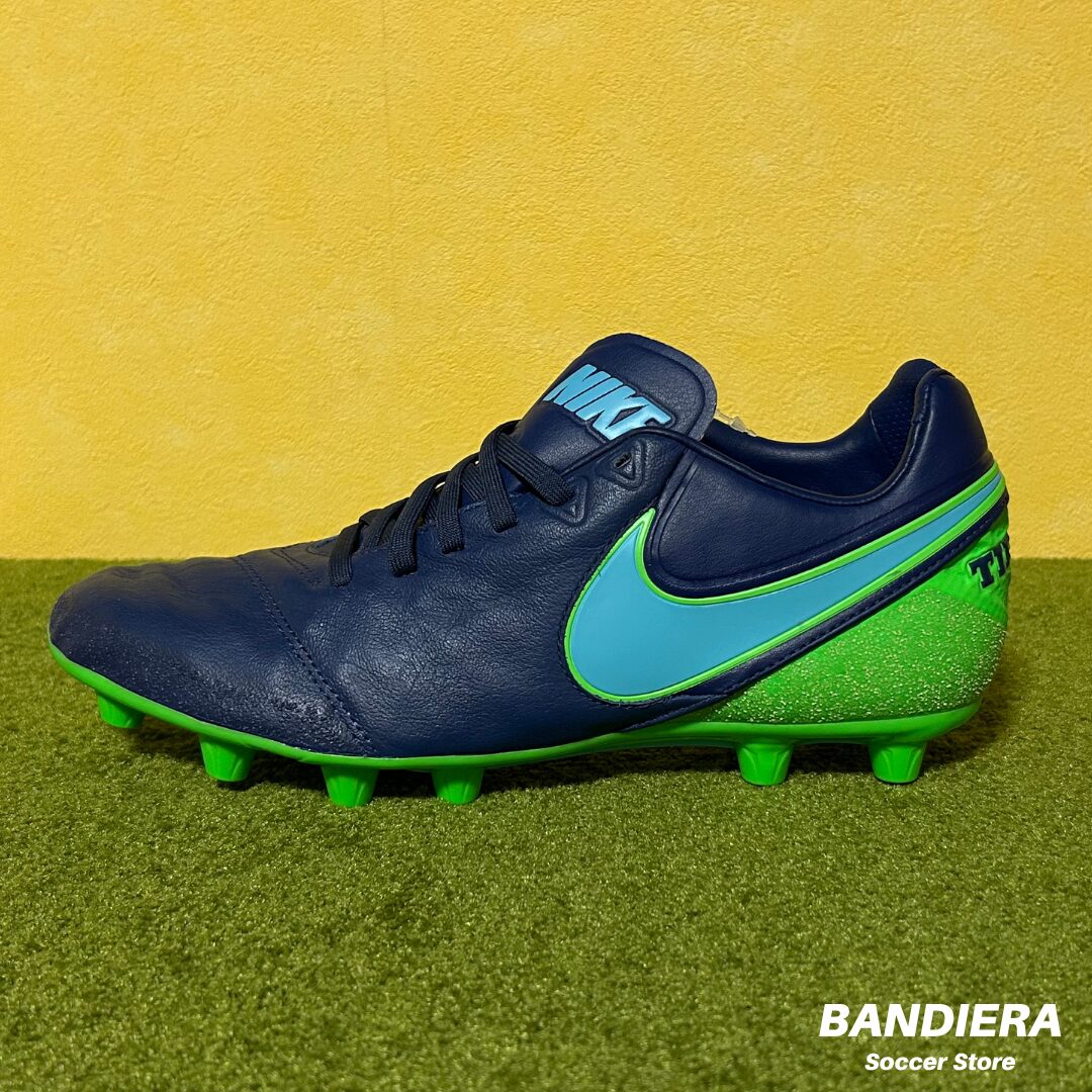 NIKE ナイキ サッカースパイク ティエンポ レガシー II HG-E（ネイビー×グリーン）819219 443