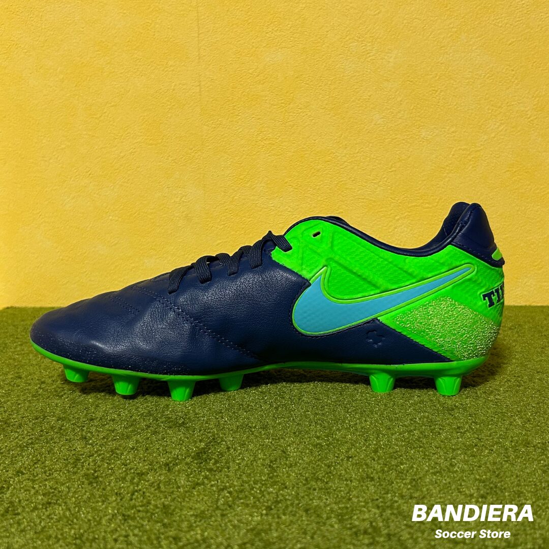 NIKE ナイキ サッカースパイク ティエンポ レガシー II HG-E（ネイビー×グリーン）819219 443