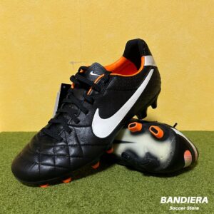NIKE ナイキ サッカースパイク ティエンポ レジェンド IV HG-E AF（ブラック×ホワイト×オレンジ）454325 018