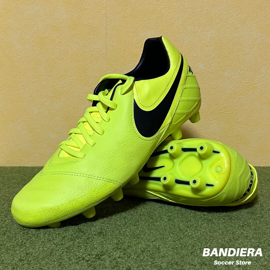 NIKE ナイキ サッカースパイク ティエンポ ミスティック V HG-E（蛍光イエロー）819221 707