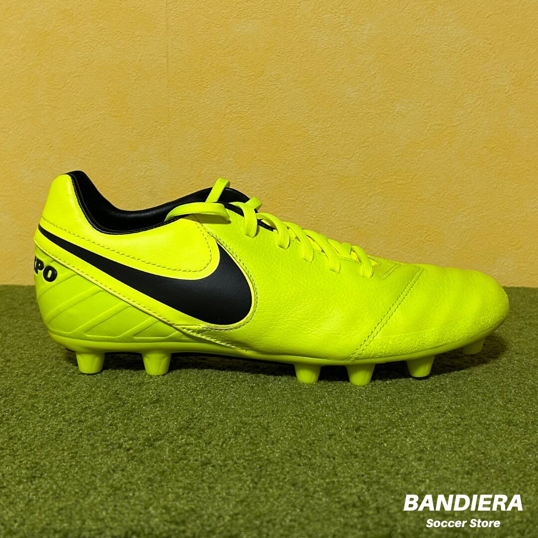 NIKE ナイキ サッカースパイク ティエンポ ミスティック V HG-E（蛍光イエロー）819221 707
