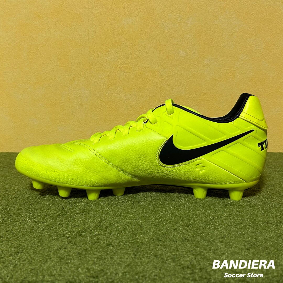 NIKE ナイキ サッカースパイク ティエンポ ミスティック V HG-E（蛍光イエロー）819221 707