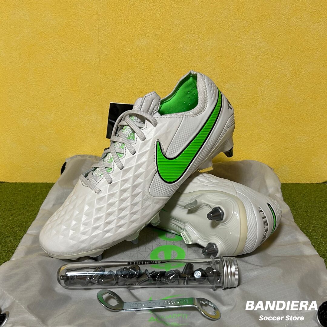 NIKE ナイキ サッカースパイク ティエンポ レジェンド 8 エリート SG-PRO（ホワイト×グリーン）CJ6085-031