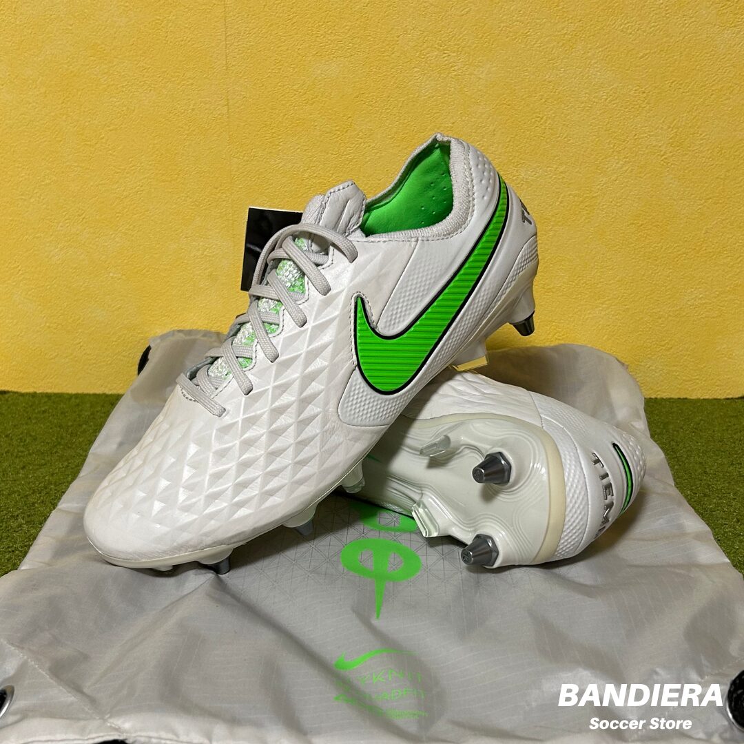 NIKE ナイキ サッカースパイク ティエンポ レジェンド 8 エリート SG-PRO（ホワイト×グリーン）CJ6085-031