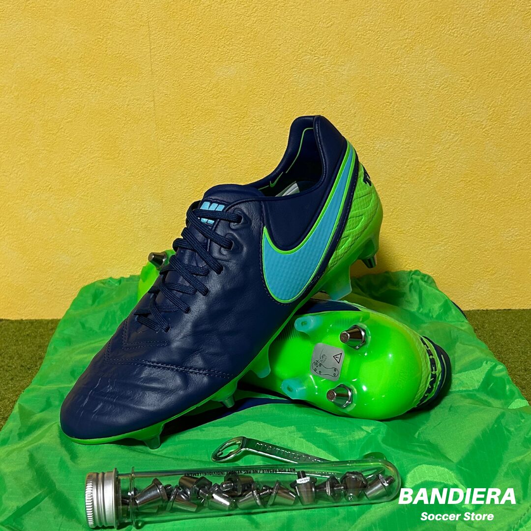 NIKE ナイキ サッカースパイク ティエンポ レジェンド VI SG-PRO ACC（ネイビー×グリーン）819680-444