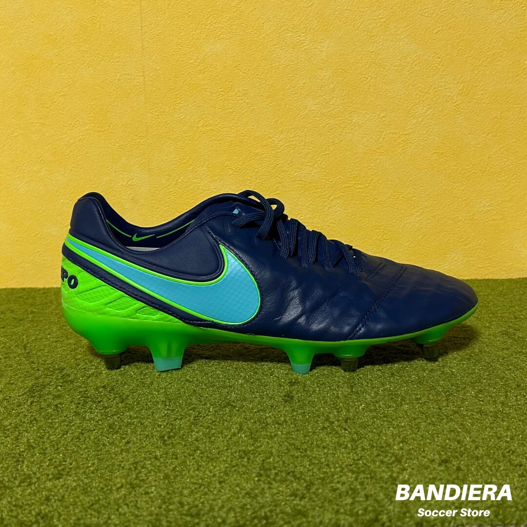 NIKE ナイキ サッカースパイク ティエンポ レジェンド VI SG-PRO ACC（ネイビー×グリーン）819680-444