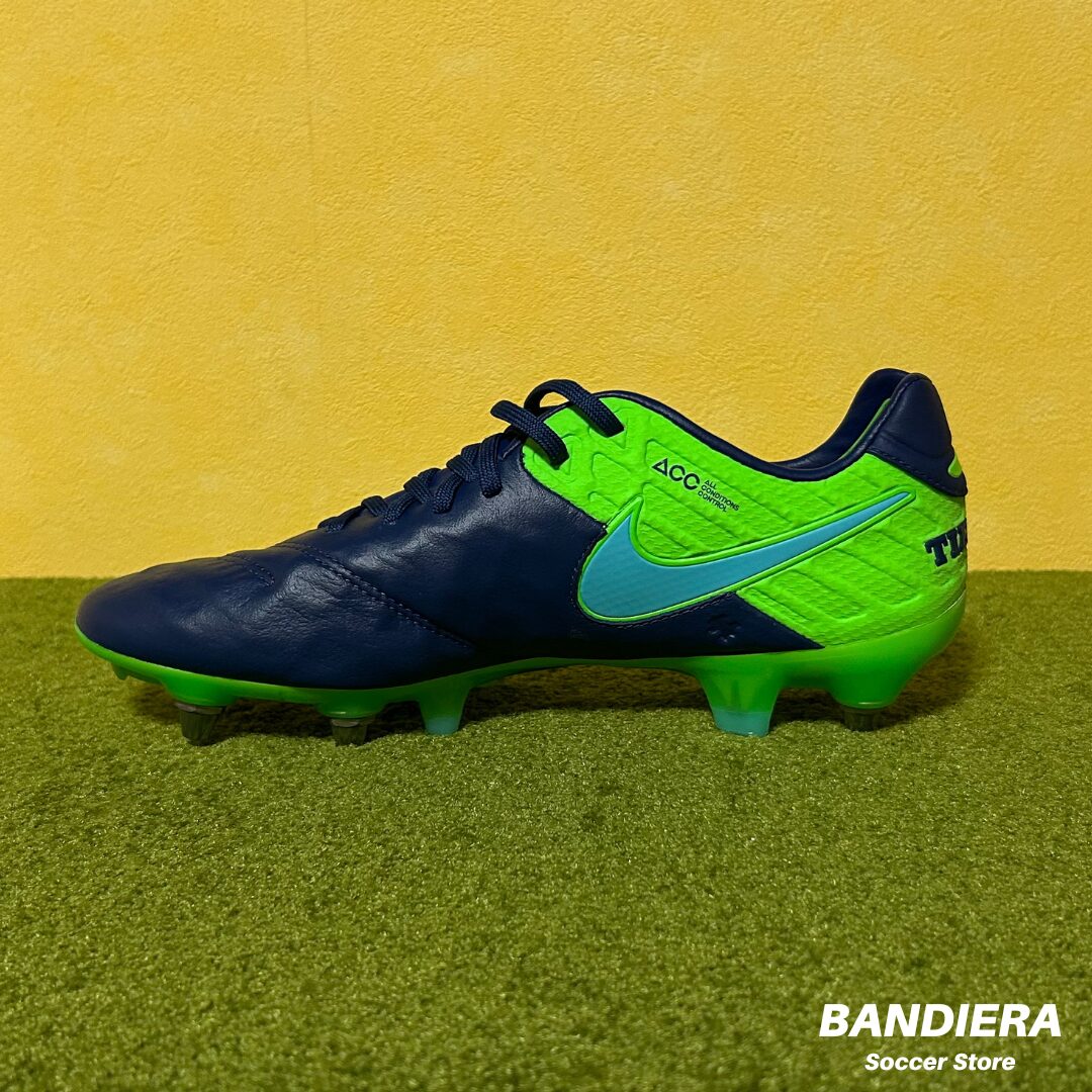NIKE ナイキ サッカースパイク ティエンポ レジェンド VI SG-PRO ACC（ネイビー×グリーン）819680-444