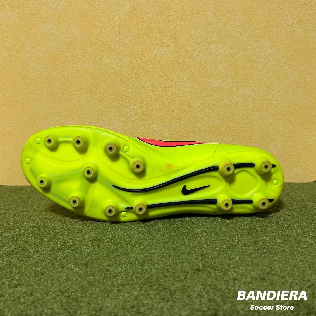 NIKE ナイキ サッカースパイク ティエンポ レガシー HG-E（蛍光イエロー×レッド）658108 770
