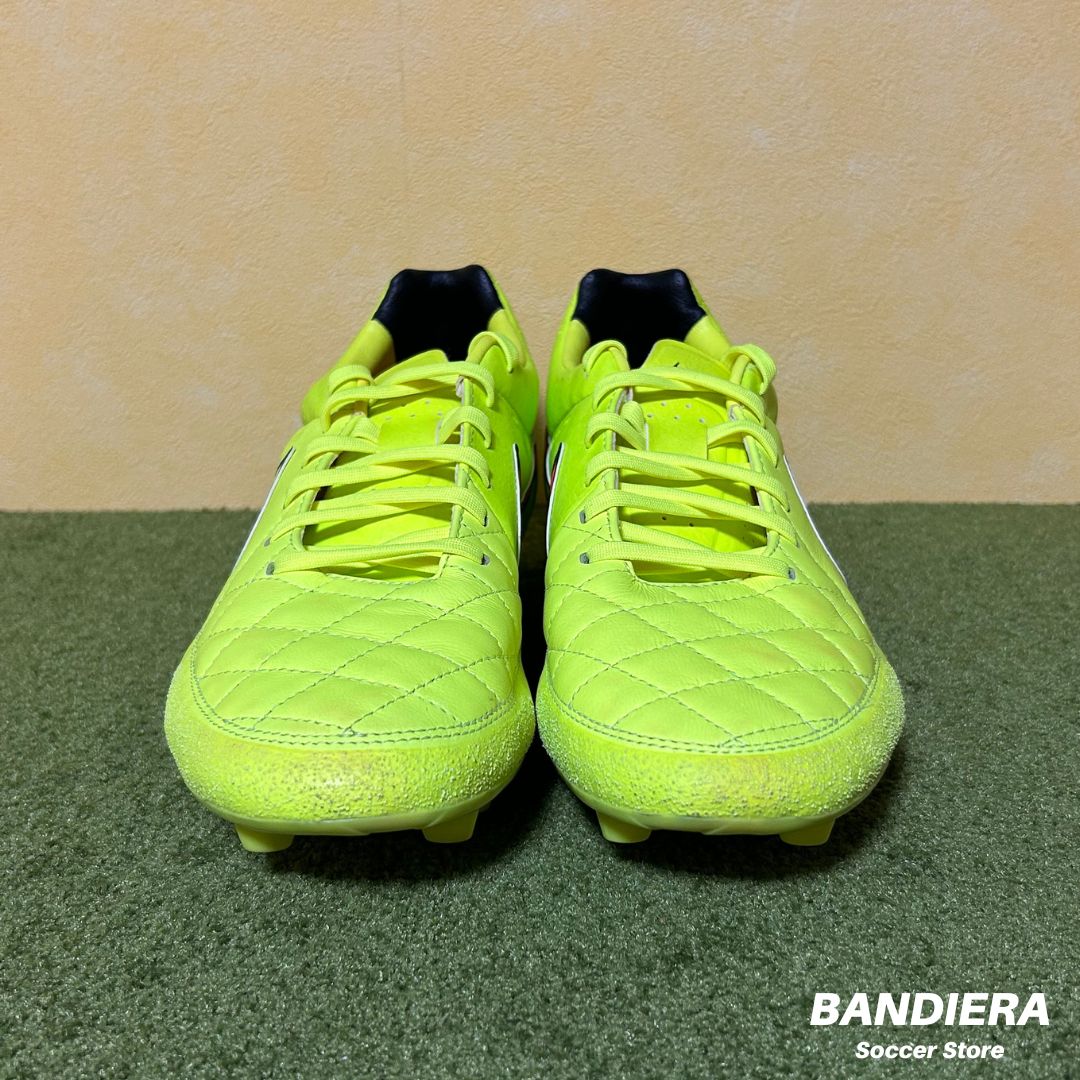 NIKE ナイキ サッカースパイク ティエンポ レガシー HG-E（蛍光イエロー×レッド）658108 770