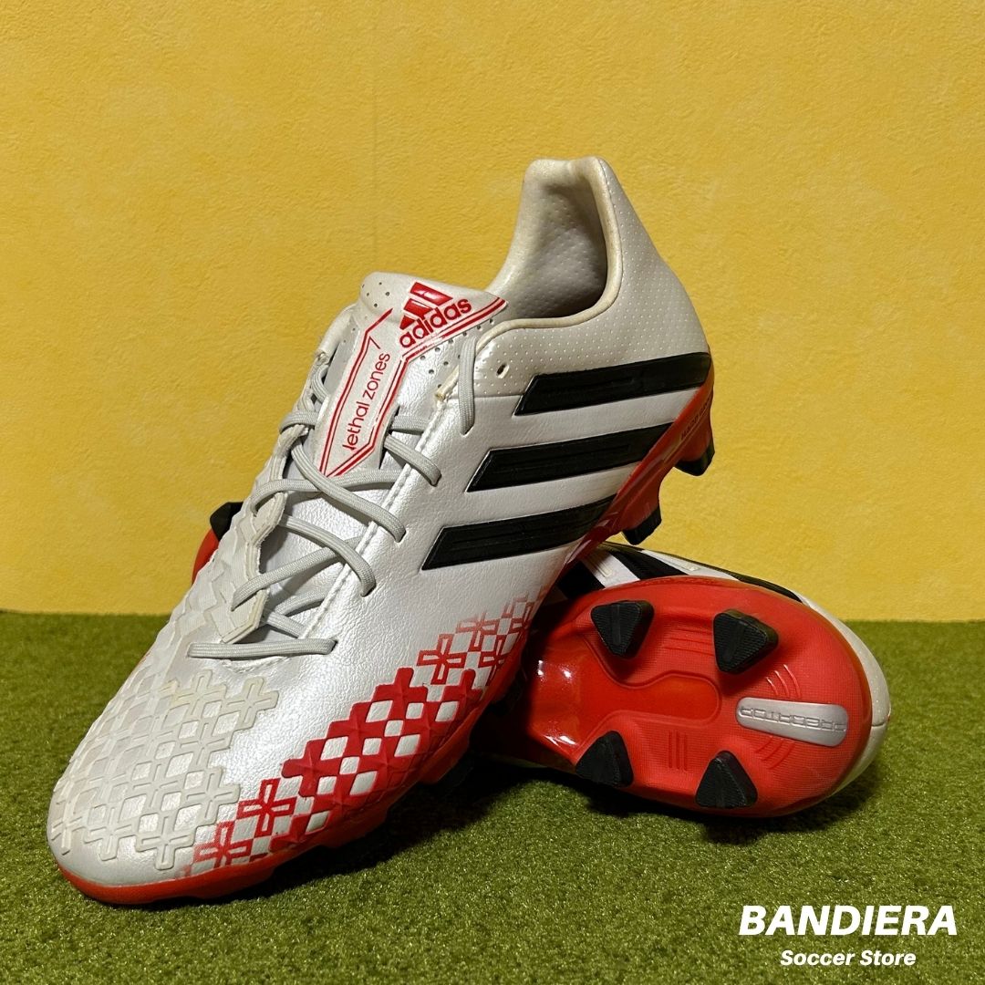ADIDAS アディダス サッカースパイク プレデター リーサルゾーン ジャパン TRX HG（ホワイト×レッド）Q21724
