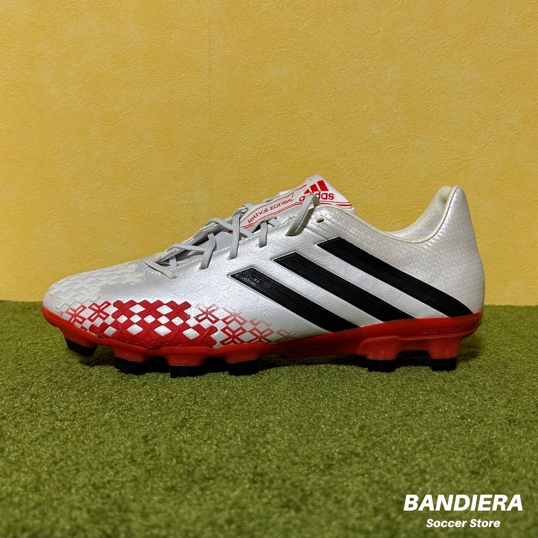 ADIDAS アディダス サッカースパイク プレデター リーサルゾーン ジャパン TRX HG（ホワイト×レッド）Q21724