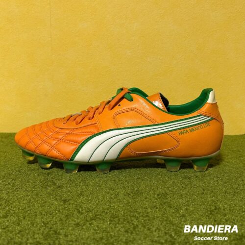 PUMA プーマ サッカースパイク パラメヒコライト HG（オレンジ×グリーン）102394 06